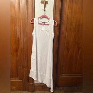 Tommy Bahama Asymmetrical White Midi Dress $94 MSRP